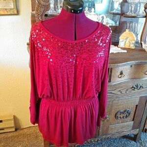 Grace Elements Sequined Top